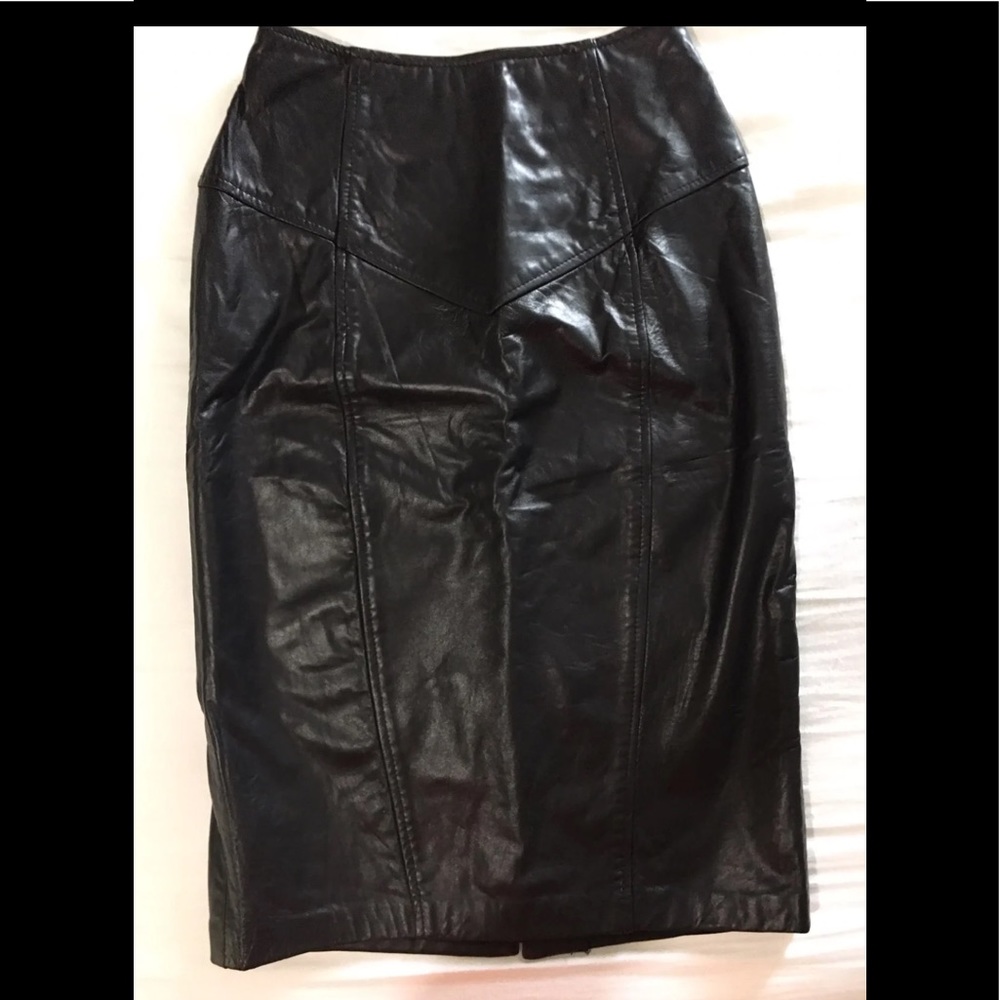 LNR Leather Pencil Skirt Size 4